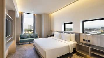 Studio (80 Double) | In-room safe, blackout drapes, free WiFi, bed sheets