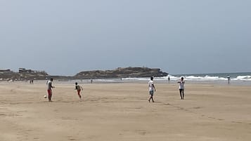 On the beach