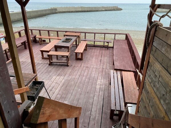 Outdoor dining - Kusui Port 1 building for rent Rental villa with / Hidaka-gun Wakayama (Hidaka-gun)