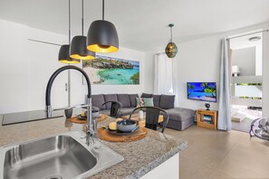 43-inch LED TV with digital channels, Netflix, toys