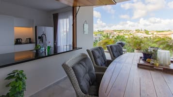 Premium Penthouse | Private kitchen | Full-sized fridge, espresso maker, coffee/tea maker, electric kettle