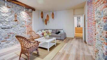 Family House, Multiple Bedrooms (La Valbinella Few Meters From Varese) | Living area | 21-inch flat-screen TV with cable channels