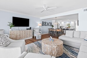 TV, stereo - Gulf Front 30A | Luxury Meets Organic Comfort (Santa Rosa Beach)