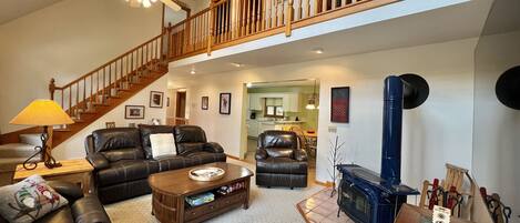 TV, fireplace, video games, DVD player