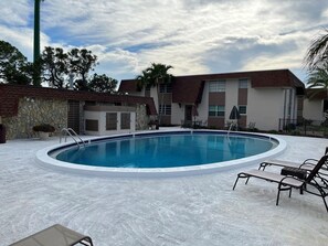 A heated pool