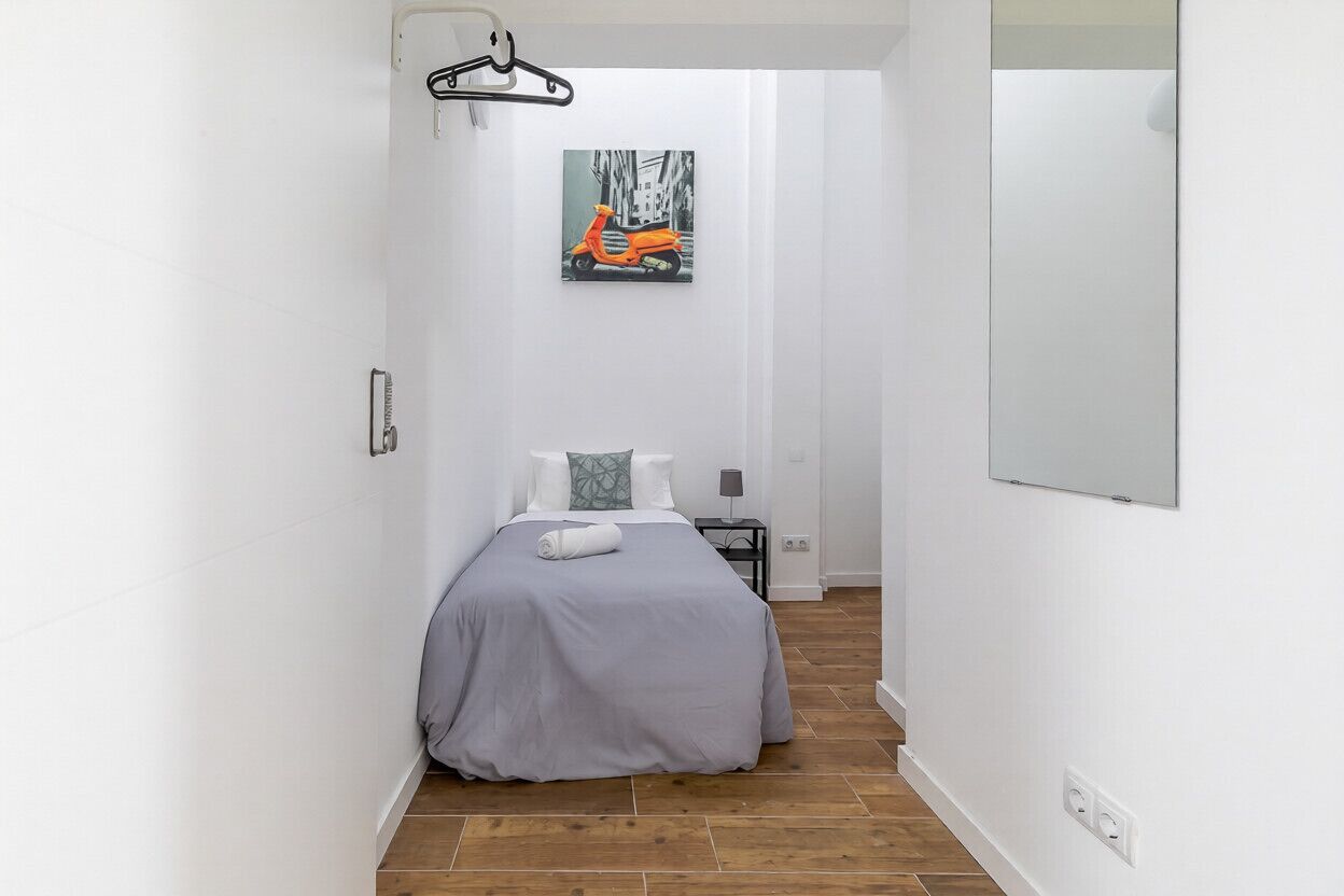 Economy-Zimmer, 1 Einzelbett, Nichtraucher, Gemeinschaftsbad