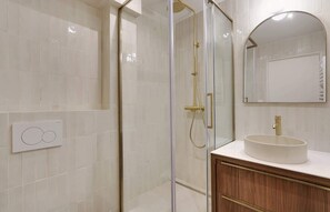 Shower, hair dryer