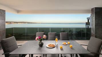 Panoramic-Apartment | Blick vom Balkon