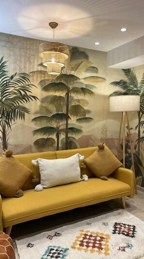 Living area - Mini Riad Appartement au Cœur de Gueliz (Marrakesh)