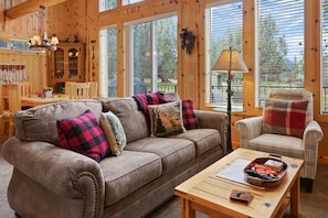 House, 3 Bedrooms | Living area - Deer Park Cabin 3 Bedroom Home by RedAwning (Redmond)