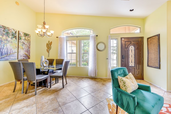 House (4 Bedrooms) | Interior - Private Pool & Patio: Desert Hot Springs Retreat (Desert Hot Springs)