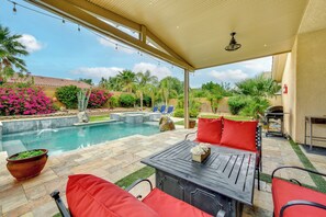 Front of property - Private Pool & Patio: Desert Hot Springs Retreat (Desert Hot Springs)
