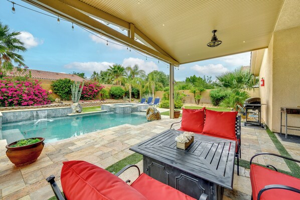 House (4 Bedrooms) | Front of property - Private Pool & Patio: Desert Hot Springs Retreat (Desert Hot Springs)