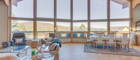 House (3 Bedrooms) | Living area | TV, fireplace