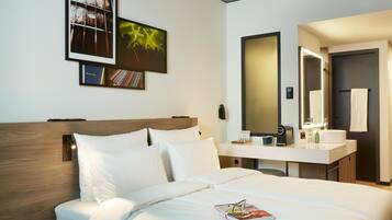 1 bedroom, hypo-allergenic bedding, in-room safe, individually decorated