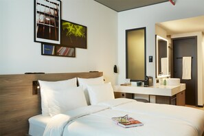 1 habitación y ropa de cama hipoalergénica