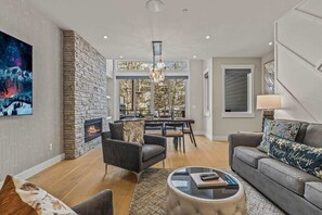 TV, fireplace, stereo, offices