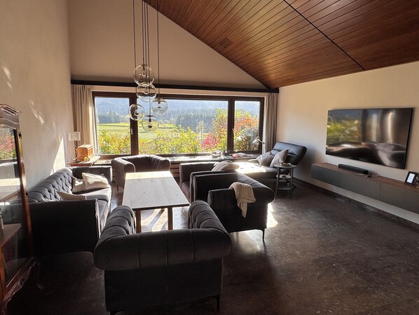 Smart TV, books, stereo