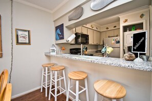 Fridge, microwave, oven, dishwasher - A Place At The Beach 191, Oceanside Condo in Atlantic Beach, NC! (Atlantic Beach)