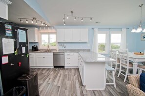 Fridge, microwave, oven, dishwasher - Almost Beachfront, Almost Oceanfront House in Emerald Isle, NC! (Emerald Isle)