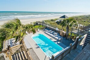 Pool - Aurora East, Oceanfront Duplex in Emerald Isle, NC! (Emerald Isle)