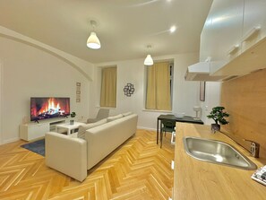 Living area - Rembrandt street Family Apartment (Vienna)