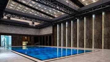 Indoor pool, seasonal outdoor pool