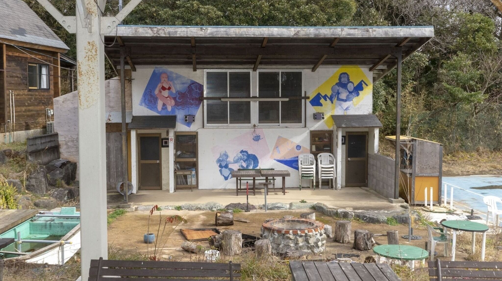 屋外ダイニングエリア