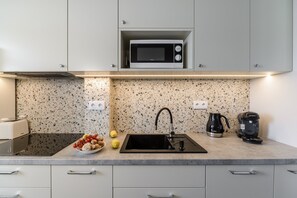 Apartment | Private kitchen | Fridge, microwave, stovetop, dishwasher - Powiśle Górnośląska 3 (Warsaw)