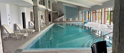 Indoor pool, a heated pool