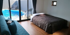 3 bedrooms, desk, free WiFi, bed sheets - Private villa with private pool barrel sauna and / Tateyama Chiba (Tateyama)