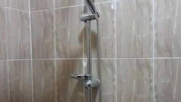 Shower, eco-friendly toiletries, bidet, towels