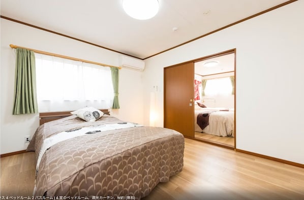 4 bedrooms, iron/ironing board, free WiFi, bed sheets