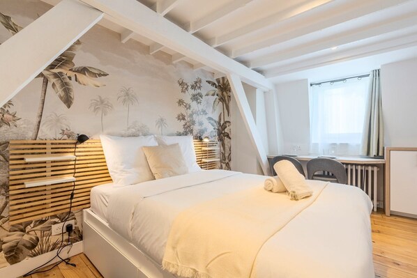 Desk, iron/ironing board, internet, bed sheets - Lille Beaux Arts equipped apartment (Lille)