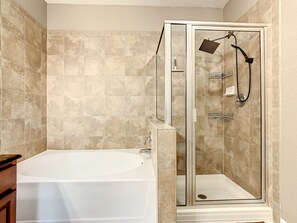 Hair dryer, towels