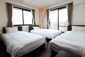 5 chambres, bureau, Wi-Fi gratuit, draps fournis