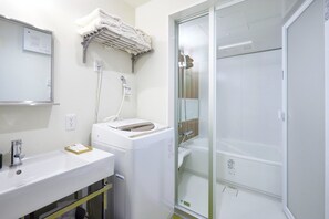 Hair dryer, towels