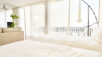 2 chambres, bureau, Wi-Fi gratuit, draps fournis