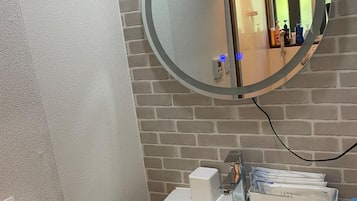 Hair dryer, towels