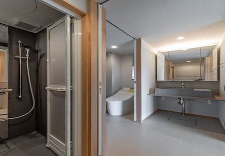 Hair dryer, towels. A relaxing space where you can feel the waterside / Kuwana Mie