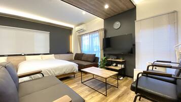 1 makuuhuone, työpöytä, ilmainen Wi-Fi, vuodevaatteet