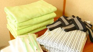 Hair dryer, towels