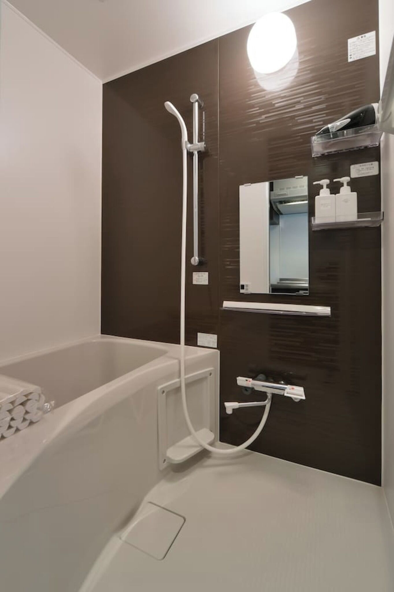 Hair dryer, towels
