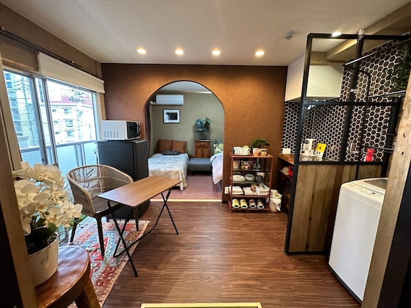 1 makuuhuone, työpöytä, silitysrauta/-lauta, ilmainen Wi-Fi