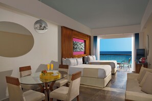 Altitude Junior Suite Ocean Front Double | In-room safe, desk, blackout curtains, iron/ironing board - Altitude by Krystal Grand Los Cabos – All Inclusive (San José del Cabo)