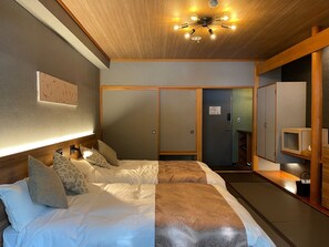 1 bedroom, desk, free WiFi, bed sheets - JapaneseWestern style twin room Maximum 2 peopl / Towada Aomori (Towada)