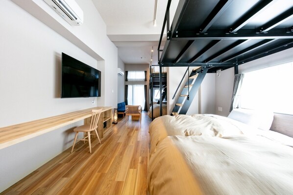 1 sovrum, skrivbord, strykjärn/strykbräda och gratis wi-fi