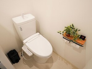 Secador de cabelo, toalhas de banho, sabonete, shampoo