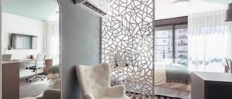 1 chambre, fer et planche Ă repasser, Wi-Fi, draps fournis
