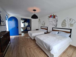 Familienzimmer | Schreibtisch, Verdunkelungsvorhänge, kostenloses WLAN